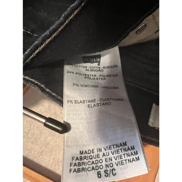 Levis 512 Perfectly Slimming Bootcut Jeans Blue Denim Women’s Size 6 S/C - Picture 3 of 7